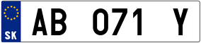 Trailer License Plate